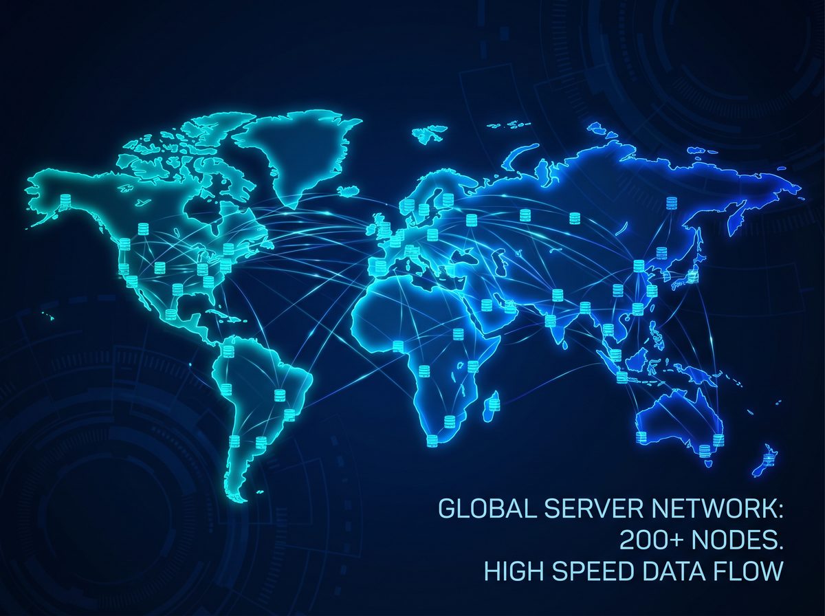加速器异变全球服务器节点分布图